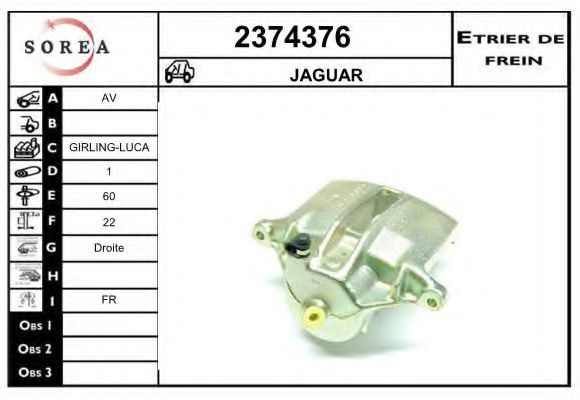 2374376 EAI Brake System Brake Caliper
