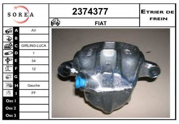 2374377 EAI Brake System Brake Caliper