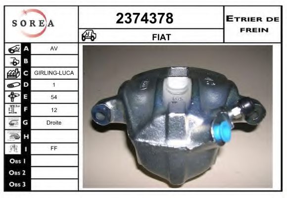 2374378 EAI Brake System Brake Caliper