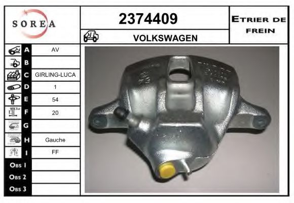 2374409 EAI Brake System Brake Caliper