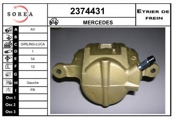 2374431 EAI Brake System Brake Caliper