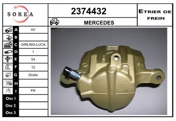 2374432 EAI Brake System Brake Caliper