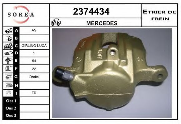 2374434 EAI Brake System Brake Caliper