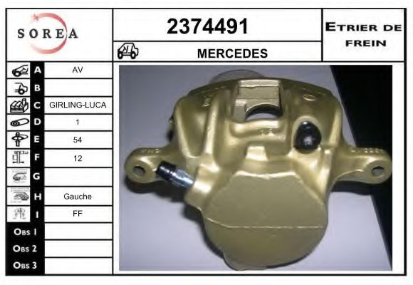 2374491 EAI Brake System Brake Caliper
