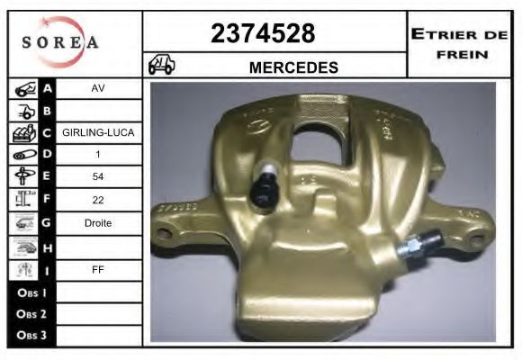 2374528 EAI Brake System Brake Caliper