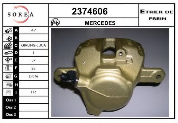 2374606 EAI Brake System Brake Caliper