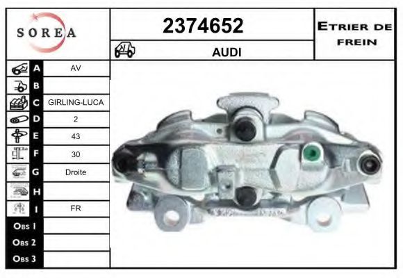 2374652 EAI Brake System Brake Caliper