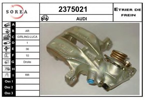 2375021 EAI Brake System Brake Caliper