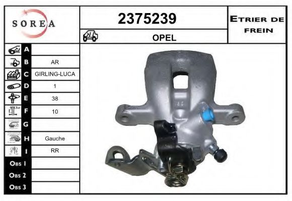 2375239 EAI Brake System Brake Caliper