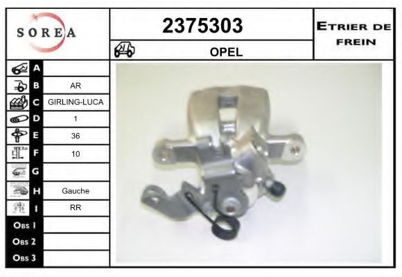 2375303 EAI Brake System Brake Caliper