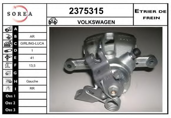 2375315 EAI Brake System Brake Caliper