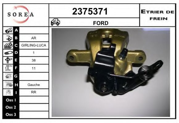 2375371 EAI Brake System Brake Caliper