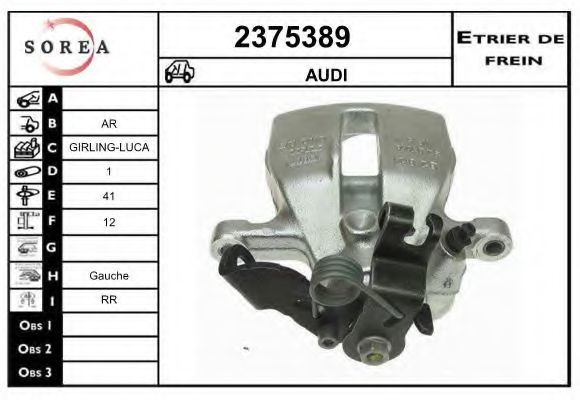 2375389 EAI Brake System Brake Caliper