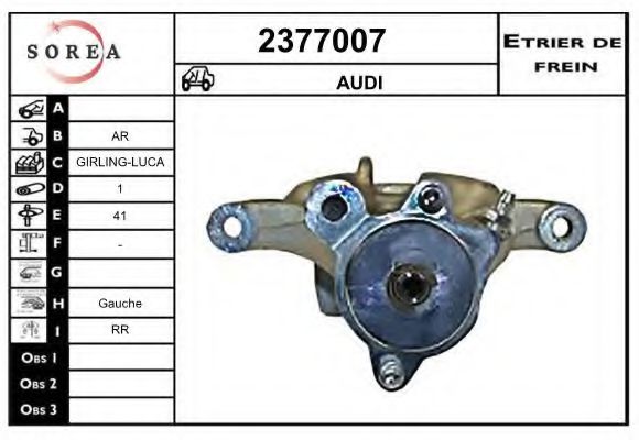 2377007 EAI Brake System Brake Caliper