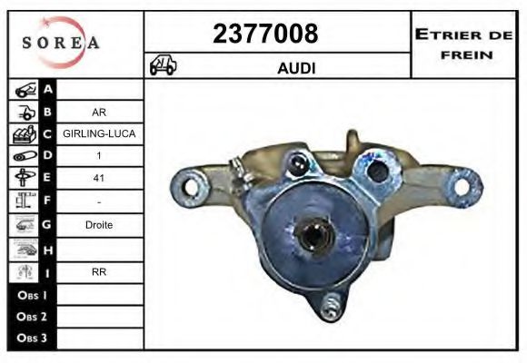 2377008 EAI Brake System Brake Caliper