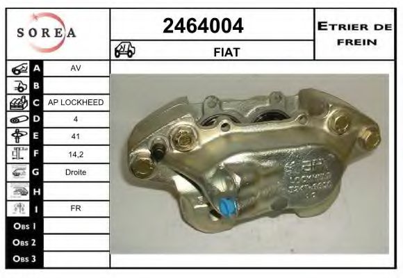 2464004 EAI Brake System Brake Caliper