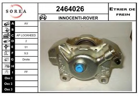 2464026 EAI Brake System Brake Caliper
