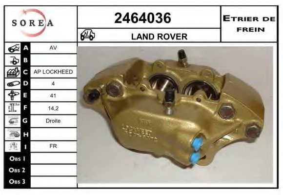 2464036 EAI Brake System Brake Caliper