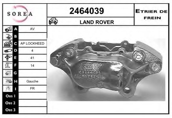 2464039 EAI Brake System Brake Caliper