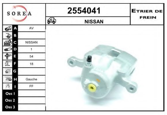2554041 EAI Brake System Brake Caliper