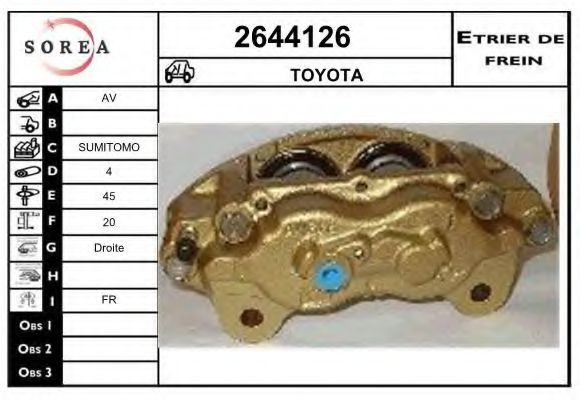 2644126 EAI Brake System Brake Caliper