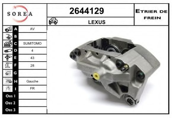 2644129 EAI Brake System Brake Caliper