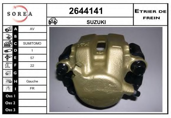 2644141 EAI Brake System Brake Caliper