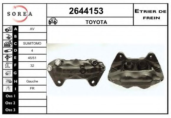 2644153 EAI Brake System Brake Caliper