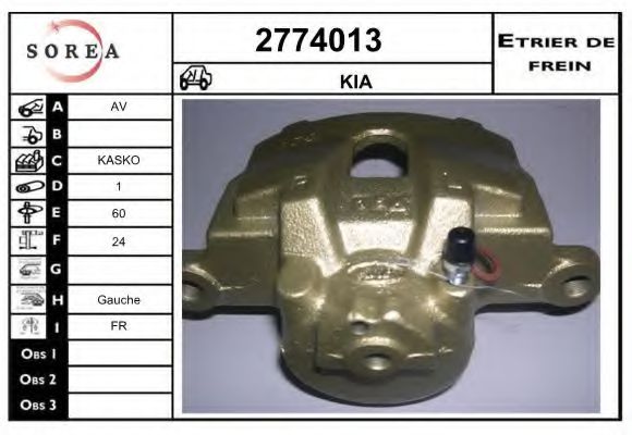 2774013 EAI Brake System Brake Caliper
