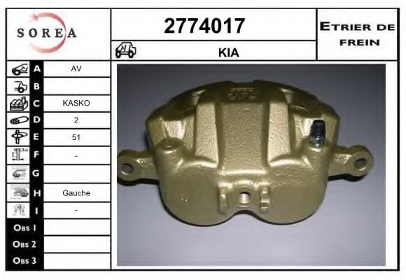 2774017 EAI Brake System Brake Caliper