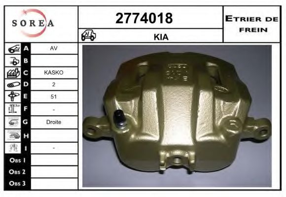 2774018 EAI Brake System Brake Caliper
