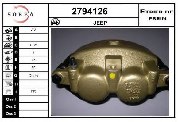 2794126 EAI Brake System Brake Caliper