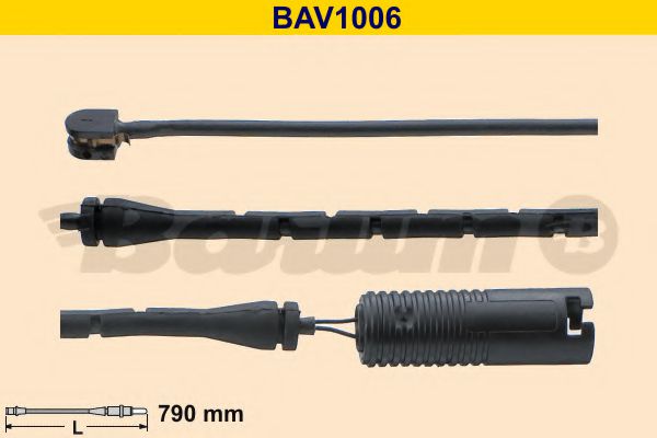 BAV1006 BARUM Warning Contact, brake pad wear