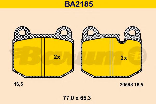 BA2185 BARUM Brake Pad Set, disc brake