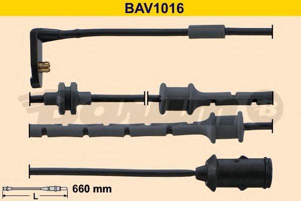 BAV1016 BARUM Warning Contact, brake pad wear