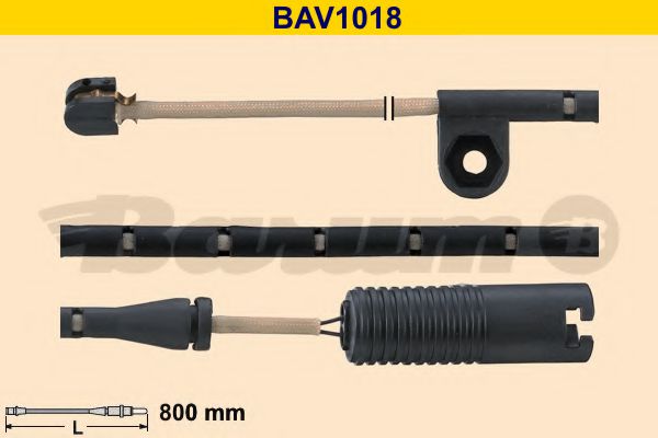 BAV1018 BARUM Warning Contact, brake pad wear