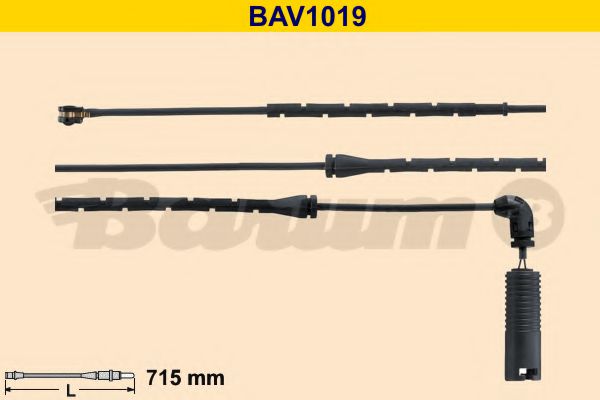 BAV1019 BARUM Warning Contact, brake pad wear