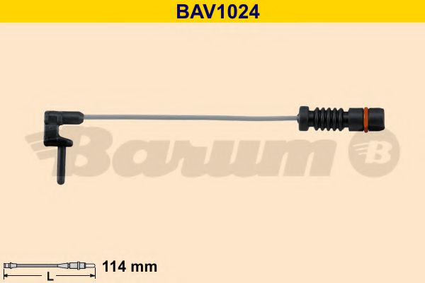 BAV1024 BARUM Warning Contact, brake pad wear