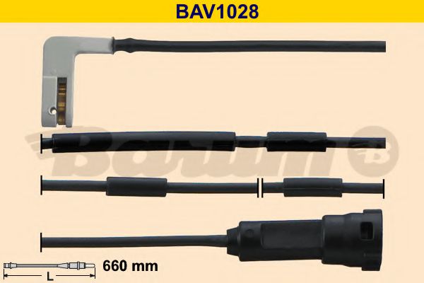 BAV1028 BARUM Warning Contact, brake pad wear