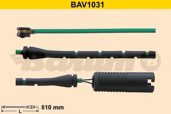 BAV1031 BARUM Warning Contact, brake pad wear