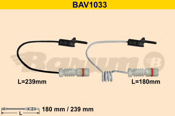 BAV1033 BARUM Тормозная система Сигнализатор, износ тормозных колодок