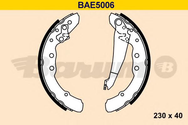 BAE5006 BARUM Тормозная система Комплект тормозных колодок