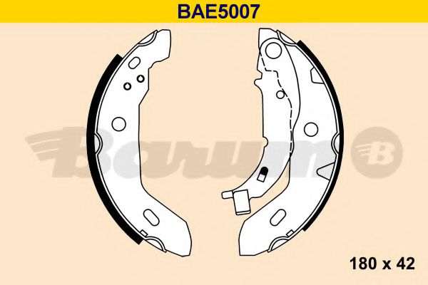 BAE5007 BARUM Brake System Brake Shoe Set