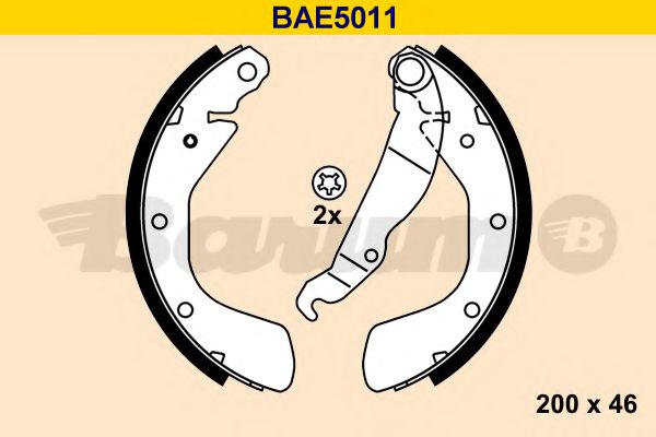 BAE5011 BARUM Тормозная система Комплект тормозных колодок