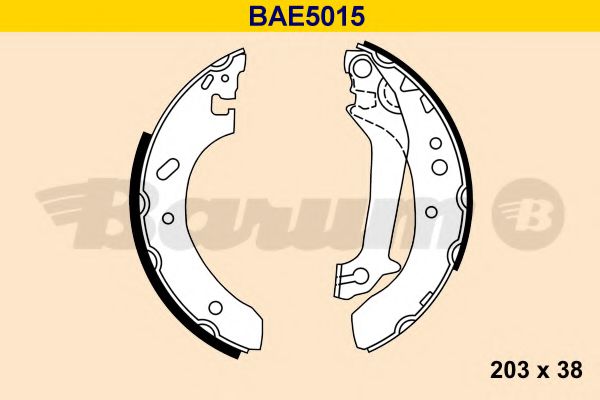 BAE5015 BARUM Brake System Brake Shoe Set