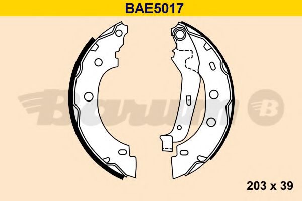 BAE5017 BARUM Brake Shoe Set