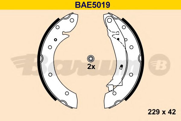 BAE5019 BARUM Тормозная система Комплект тормозных колодок