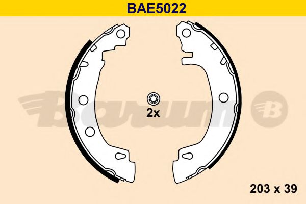 BAE5022 BARUM Brake System Brake Shoe Set