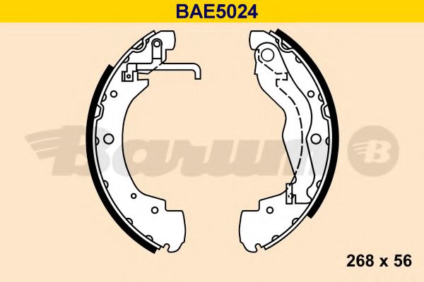 BAE5024 BARUM Brake System Brake Shoe Set
