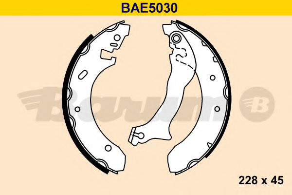 BAE5030 BARUM Brake System Brake Shoe Set
